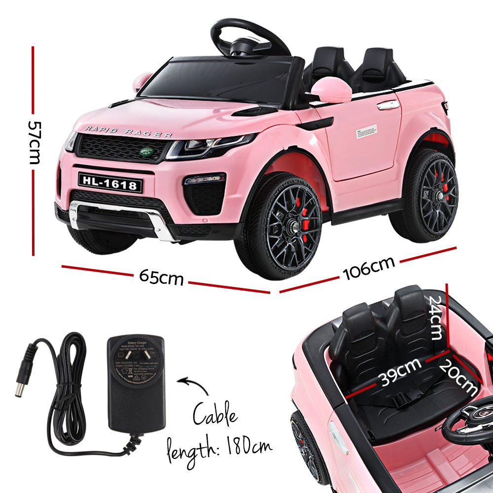 Rigo Kids Electric Ride On Car Range Rover-inspired Toy Cars Remote 12V Pink-1