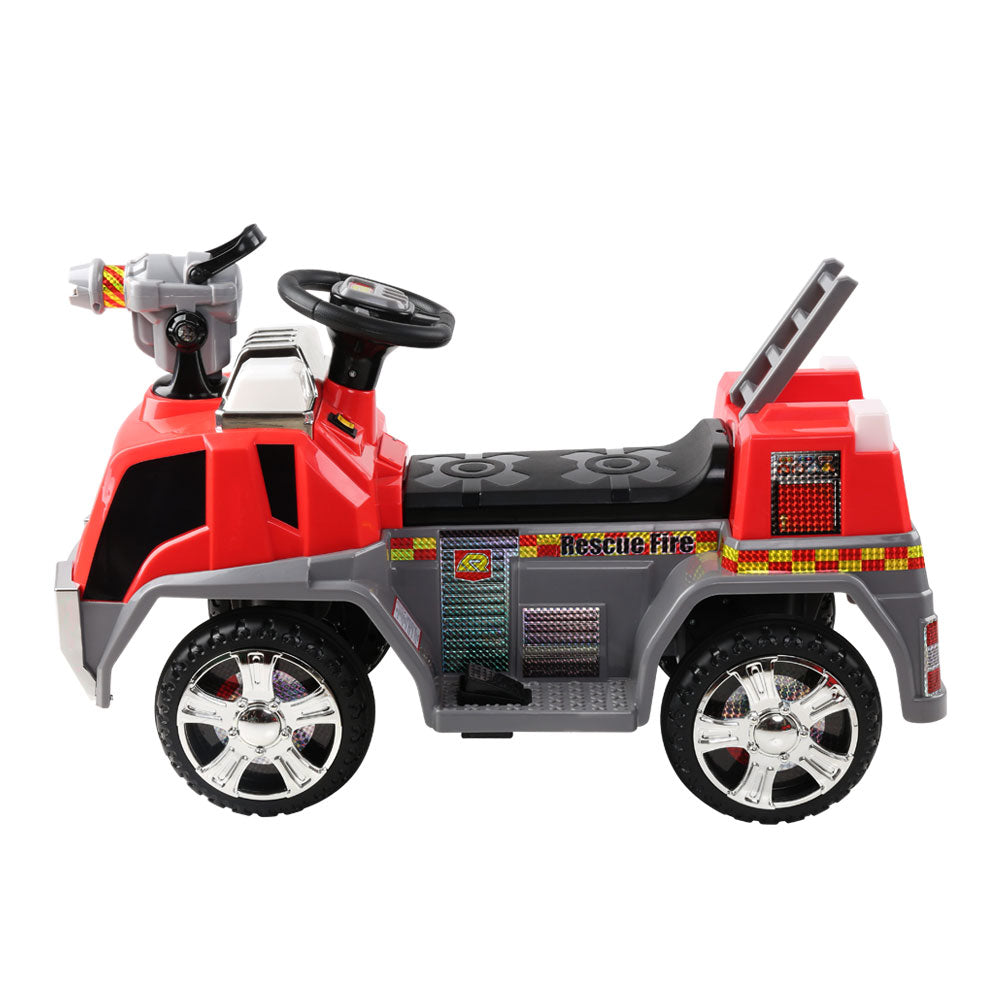 Rigo Kids Electric Ride On Car Fire Engine Fighting Truck Toy Cars 6V Red-3