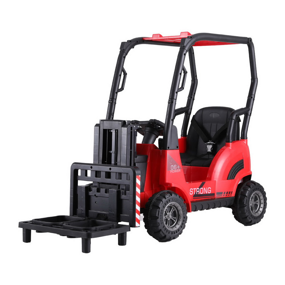 Rigo Kids Electric Ride On Car Forklift Loader Toys Cars Horn Remote 12V Red-0