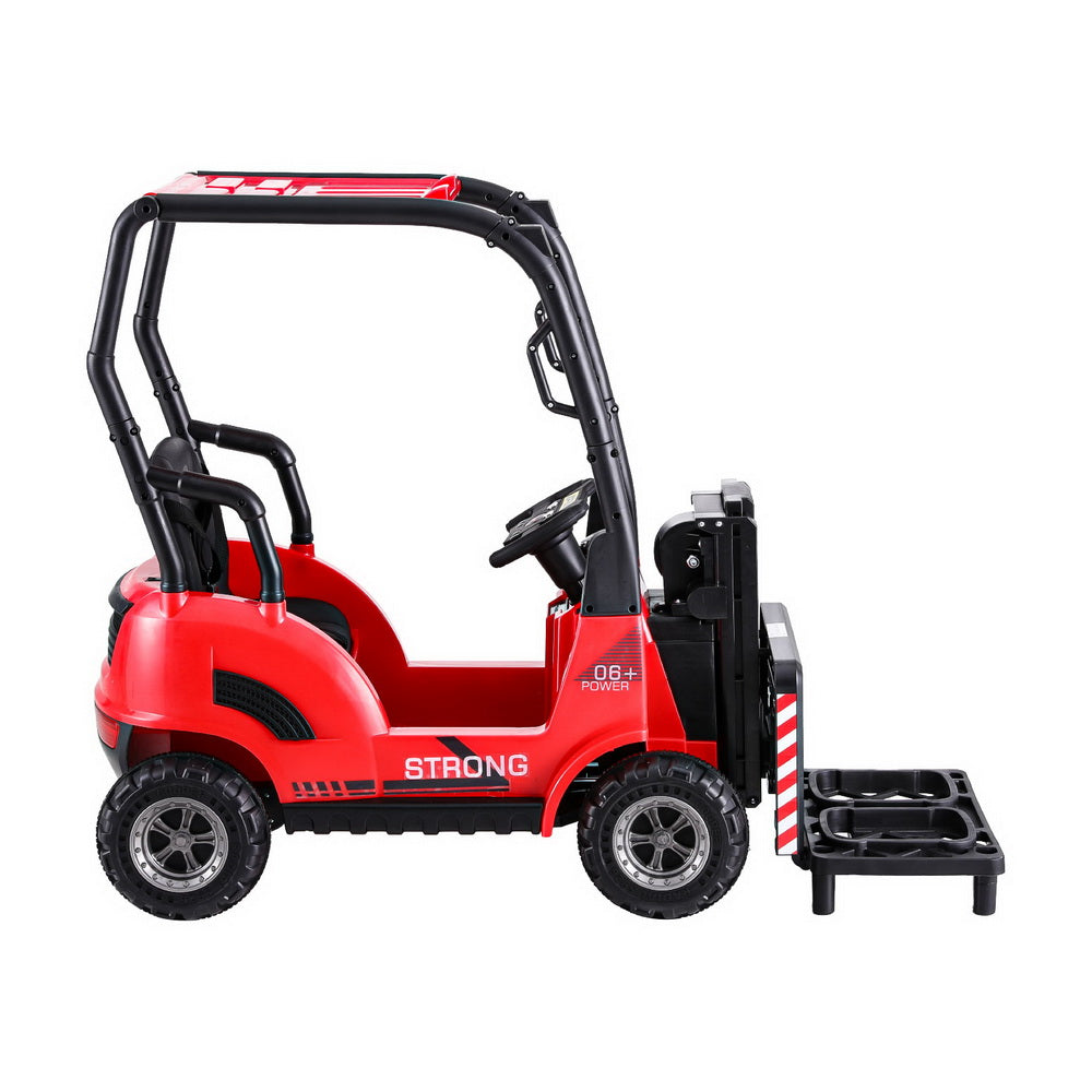 Rigo Kids Electric Ride On Car Forklift Loader Toys Cars Horn Remote 12V Red-2