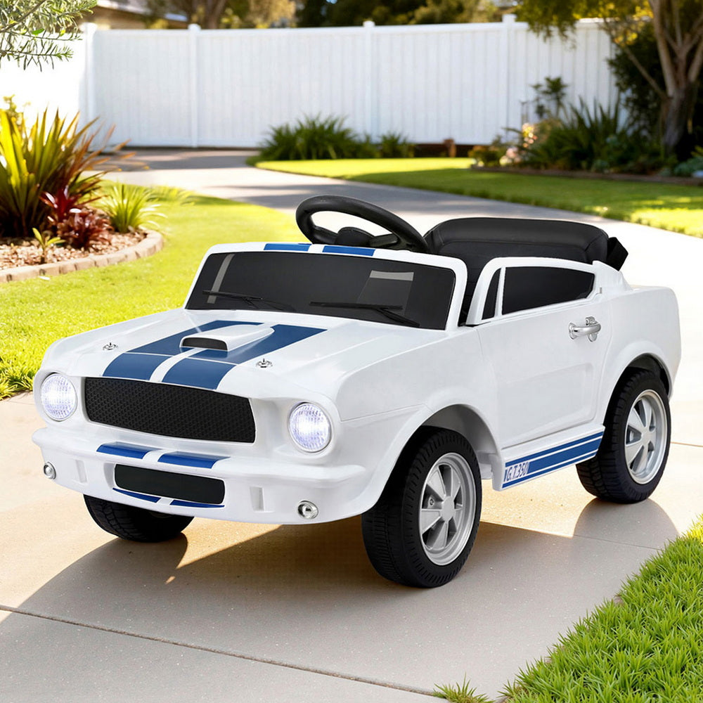 Kids Electric Ride On Car Licensed GT350 Outdoor Toys Cars Music Remote White-0