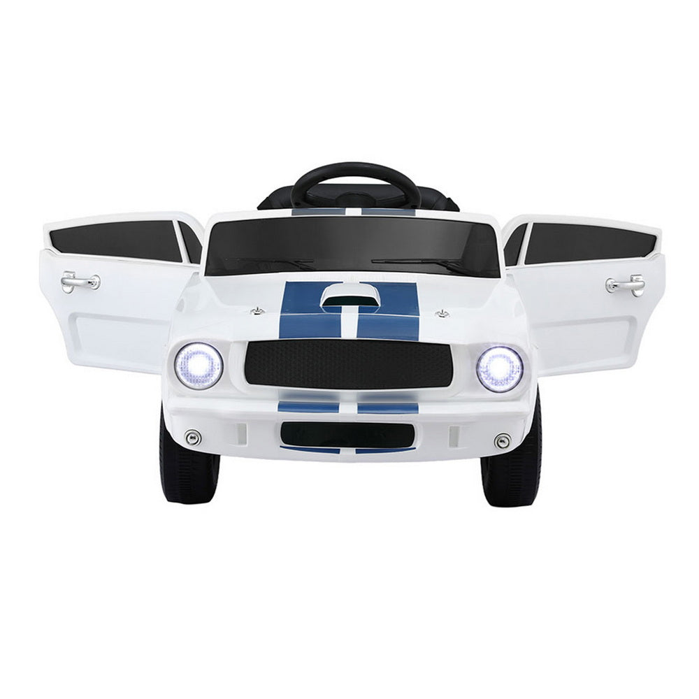 Kids Electric Ride On Car Licensed GT350 Outdoor Toys Cars Music Remote White-3
