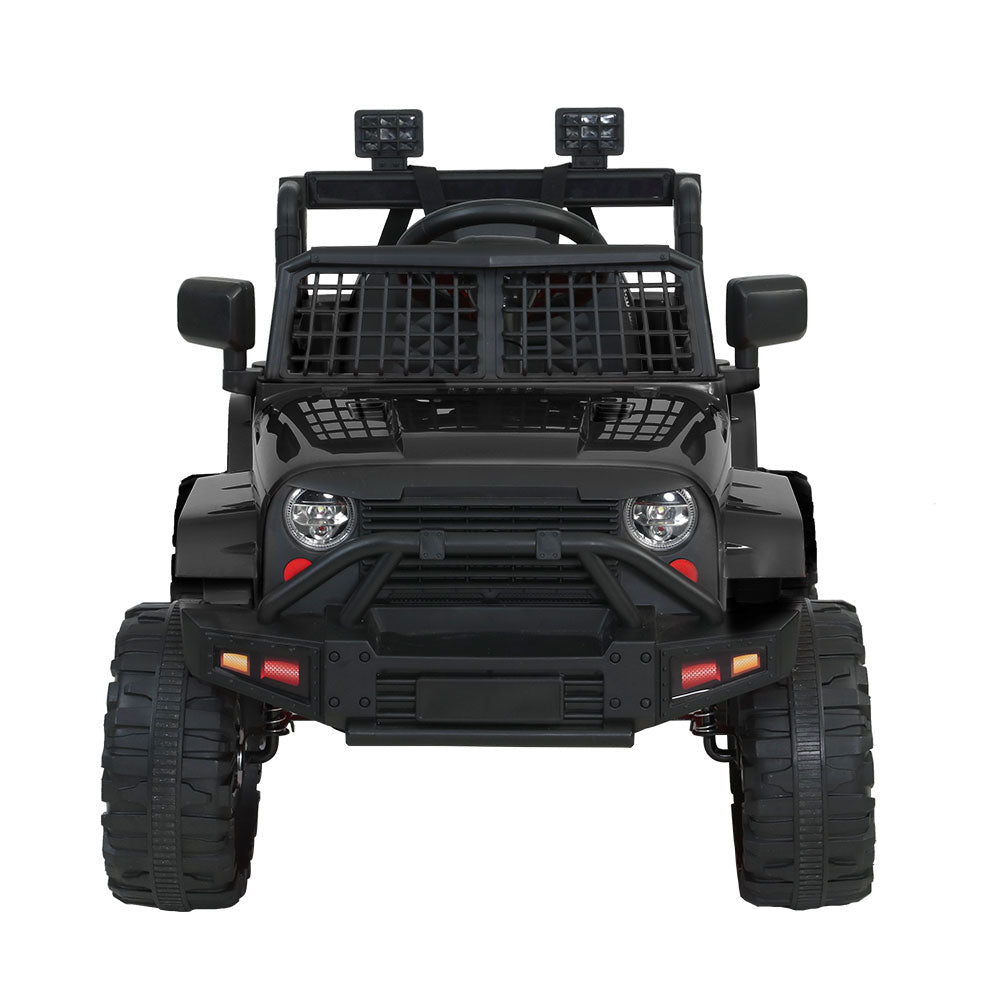 Rigo Kids Electric Ride On Car Jeep Toy Cars Remote 12V Black-2