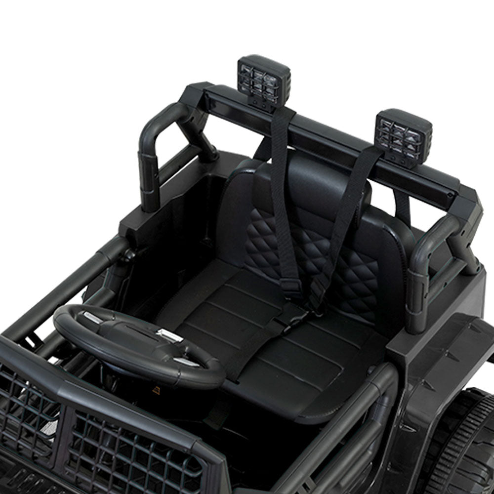 Rigo Kids Electric Ride On Car Jeep Toy Cars Remote 12V Black-4