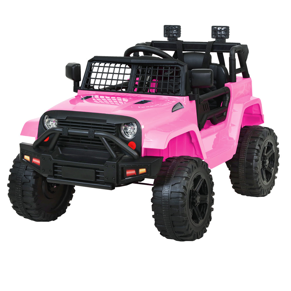 Rigo Kids Electric Ride On Car Jeep Toy Cars Remote 12V Pink-0