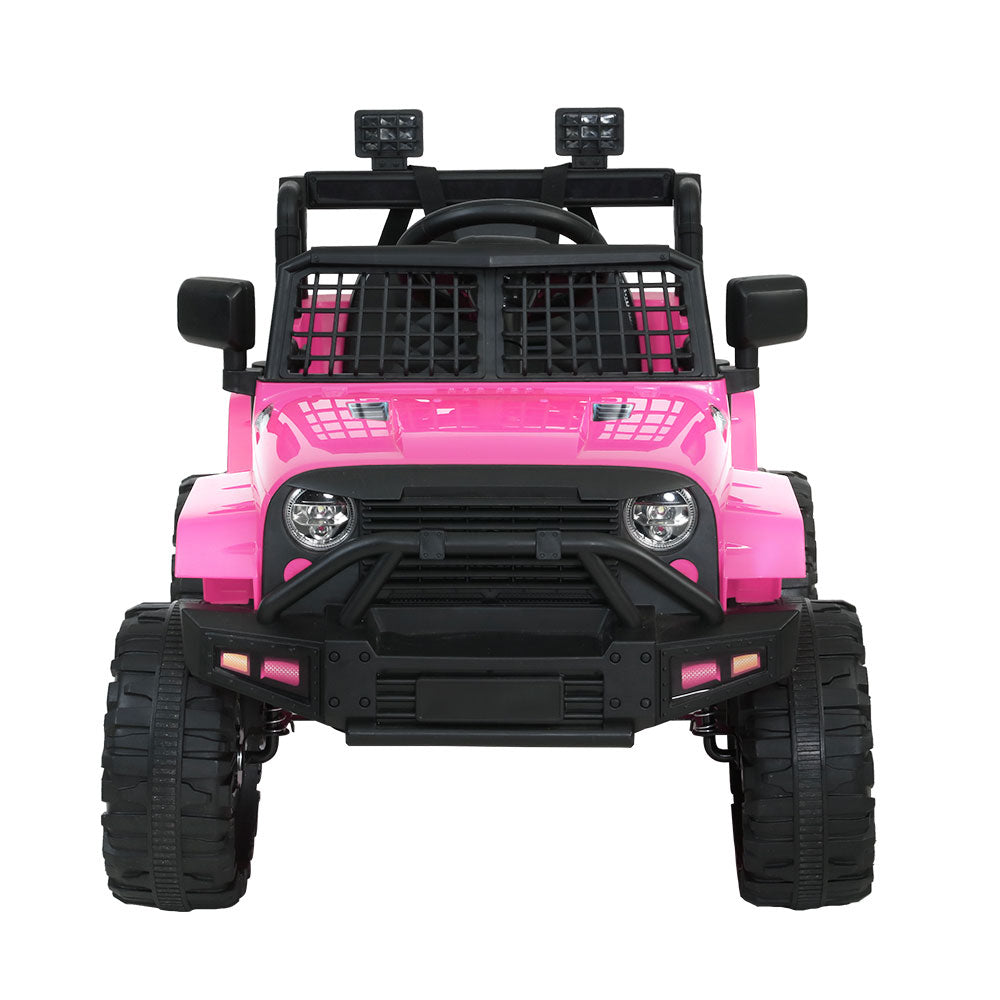 Rigo Kids Electric Ride On Car Jeep Toy Cars Remote 12V Pink-2