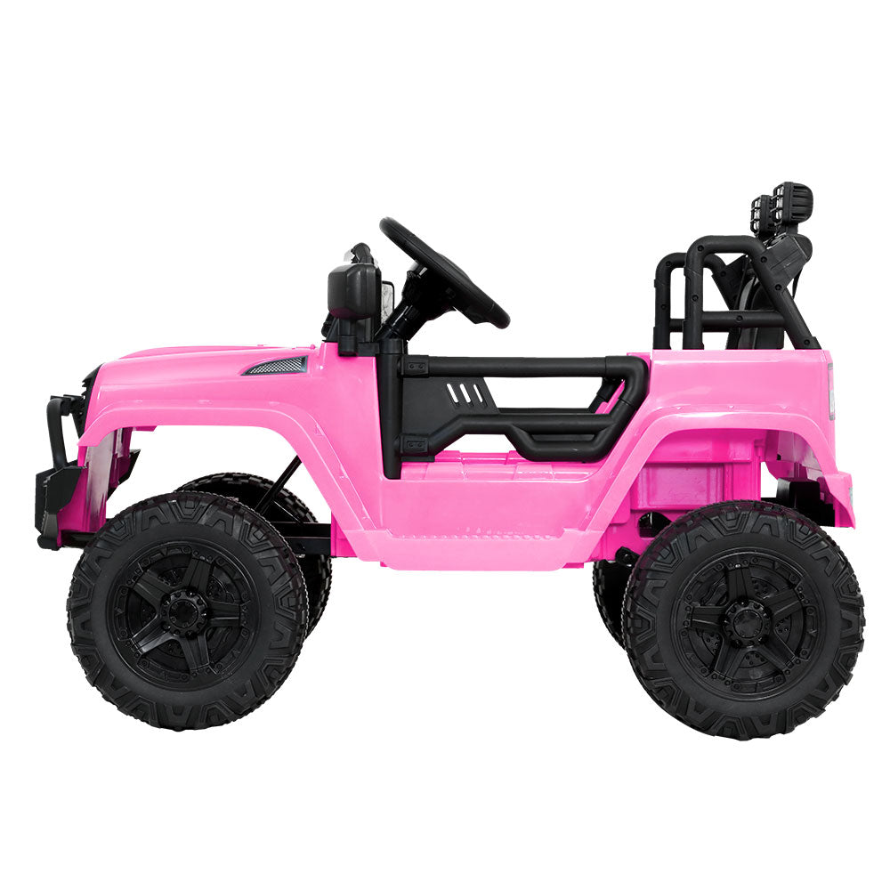 Rigo Kids Electric Ride On Car Jeep Toy Cars Remote 12V Pink-3