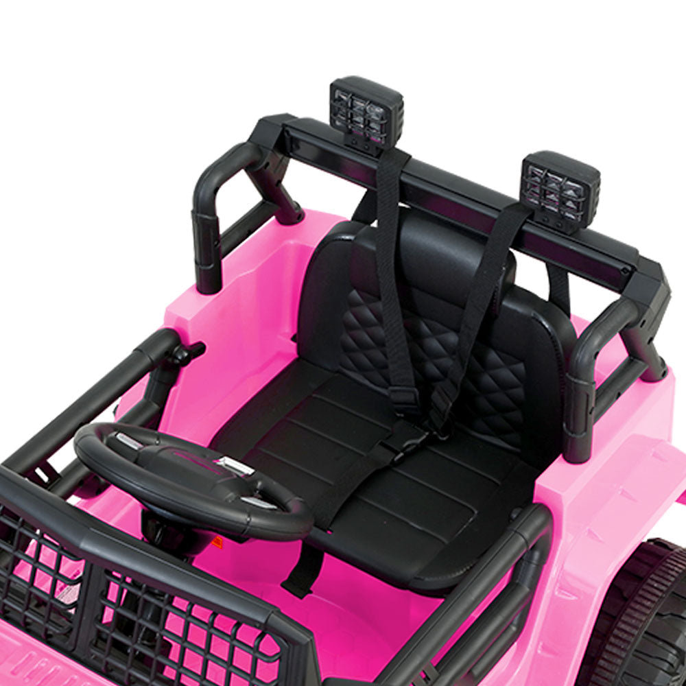 Rigo Kids Electric Ride On Car Jeep Toy Cars Remote 12V Pink-4