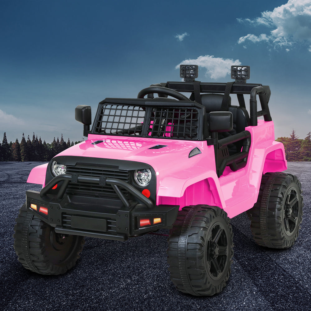 Rigo Kids Electric Ride On Car Jeep Toy Cars Remote 12V Pink-7