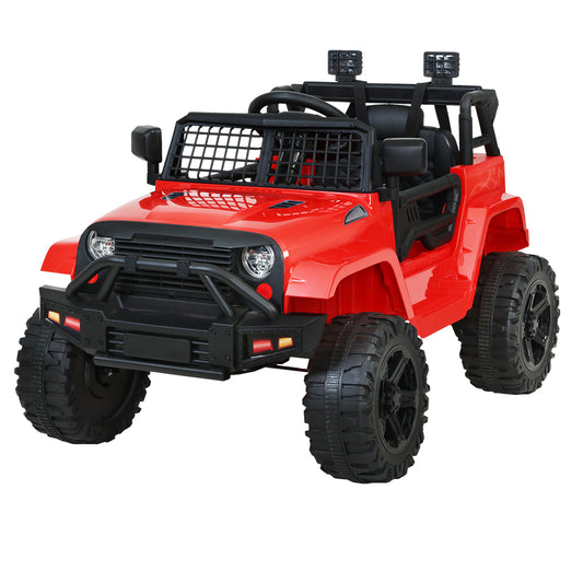 Rigo Kids Electric Ride On Car Jeep Toy Cars Remote 12V Red-0