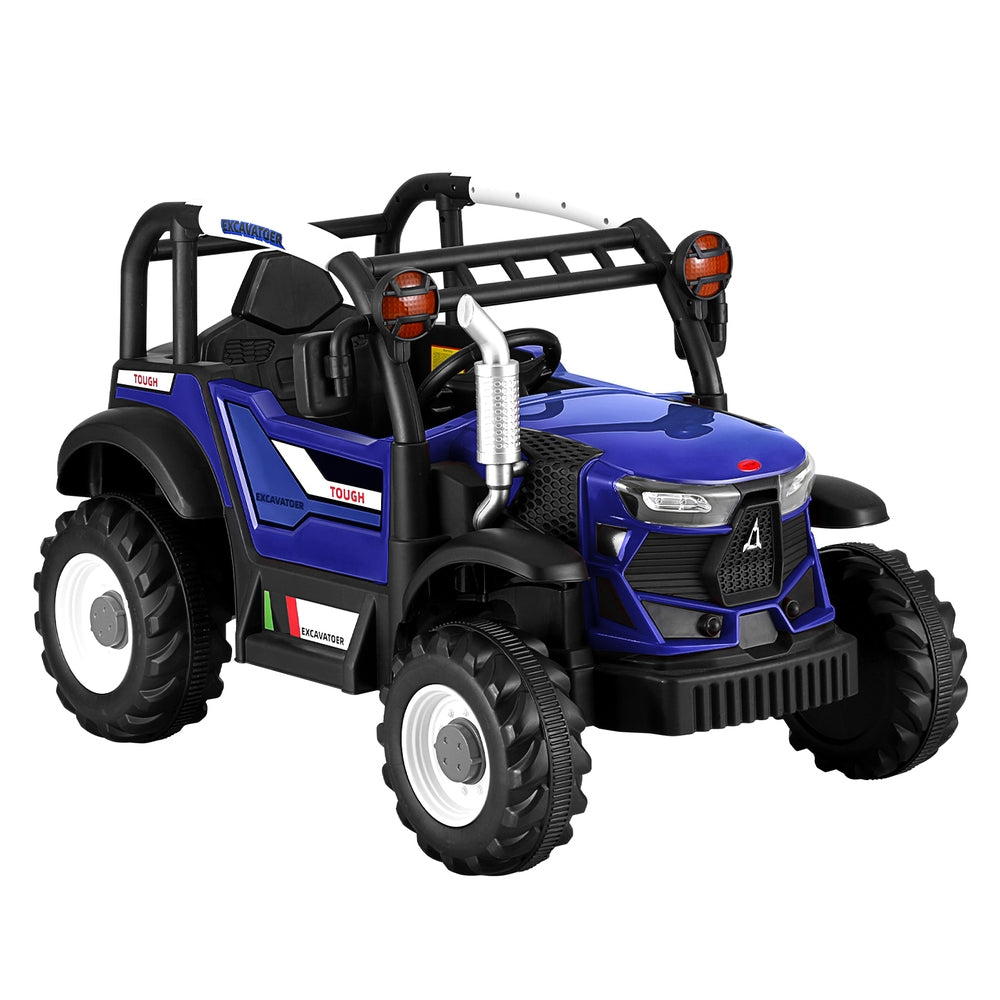 Rigo Kids Electric Ride On Car Off Road Jeep Remote 12V Blue-0