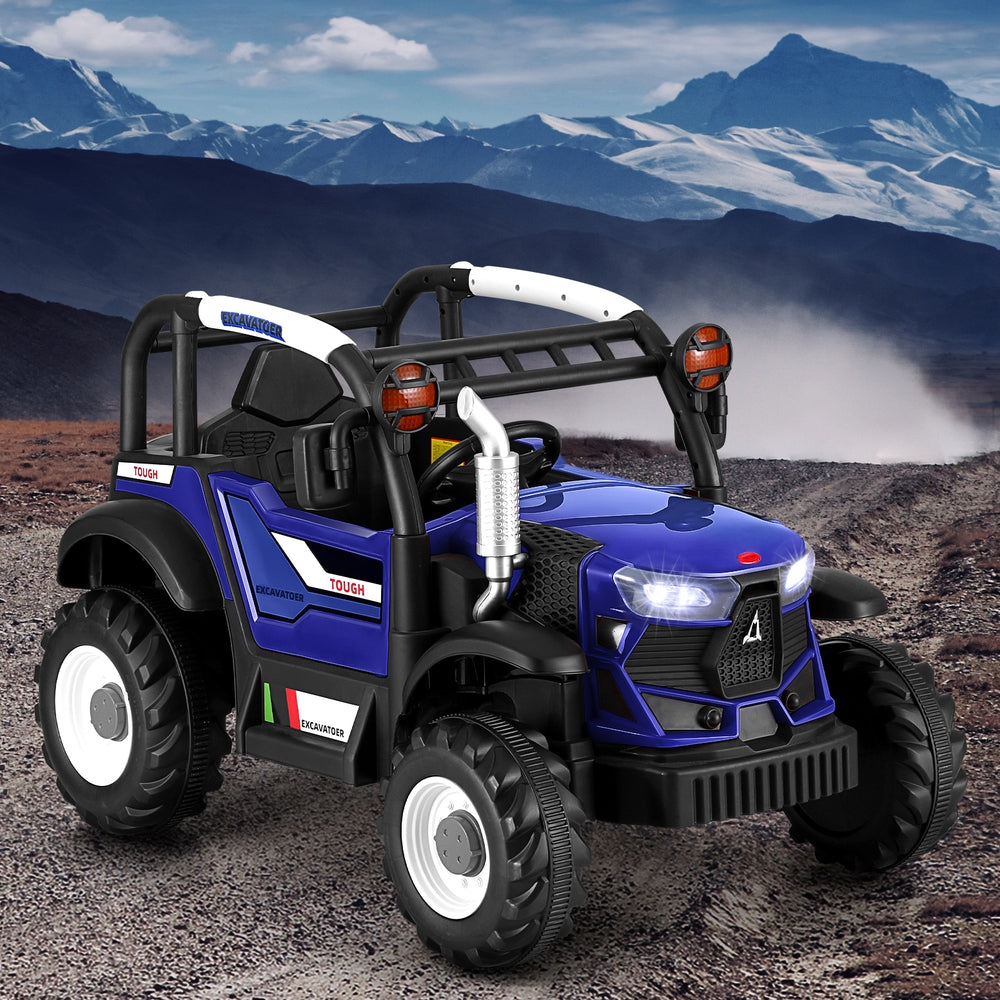 Rigo Kids Electric Ride On Car Off Road Jeep Remote 12V Blue-6