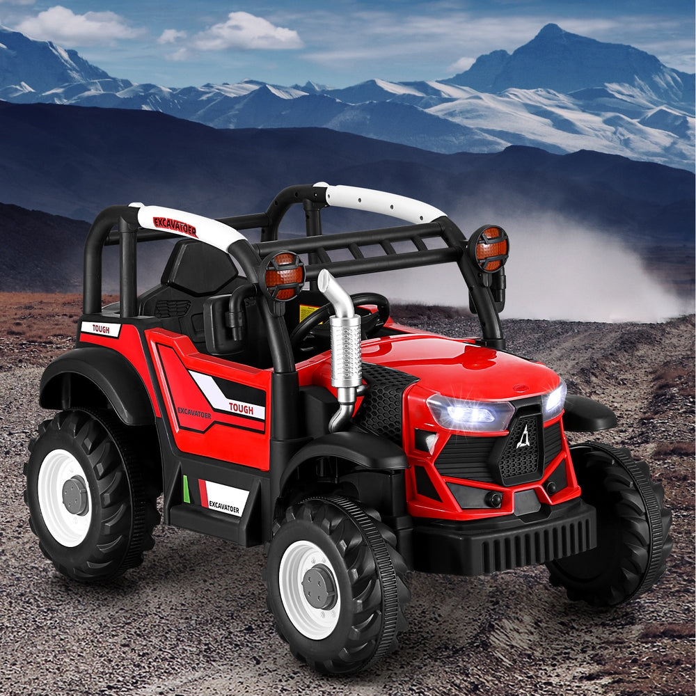 Rigo Kids Electric Ride On Car Off Road Jeep Remote 12V Red-6