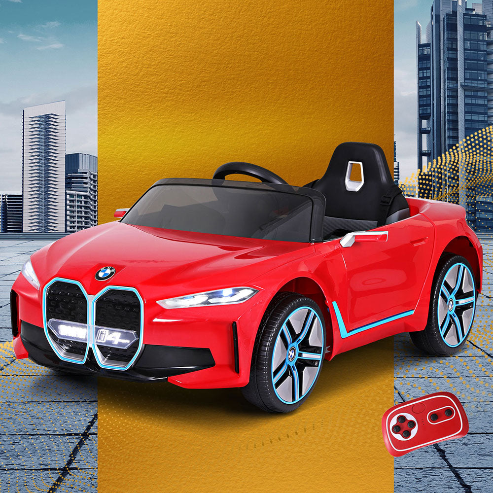 Kids Ride On Car BMW Licensed I4 Sports Remote Control Electric Toys 12V Red-6