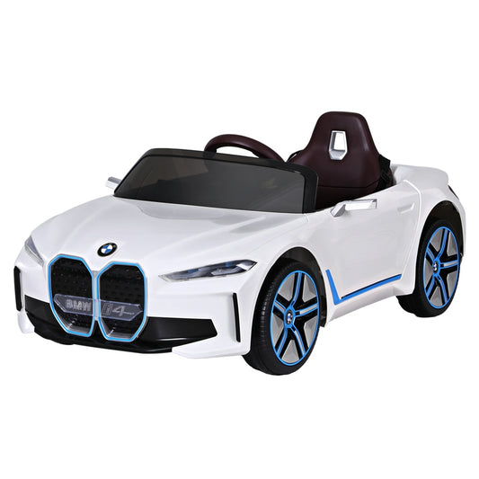 Kids Ride On Car BMW Licensed I4 Sports Remote Control Electric Toys 12V White-0