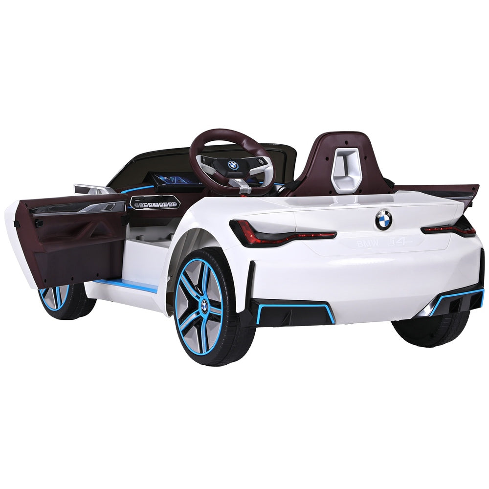 Kids Ride On Car BMW Licensed I4 Sports Remote Control Electric Toys 12V White-3