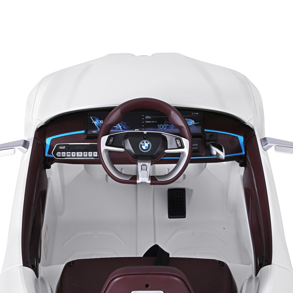 Kids Ride On Car BMW Licensed I4 Sports Remote Control Electric Toys 12V White-4