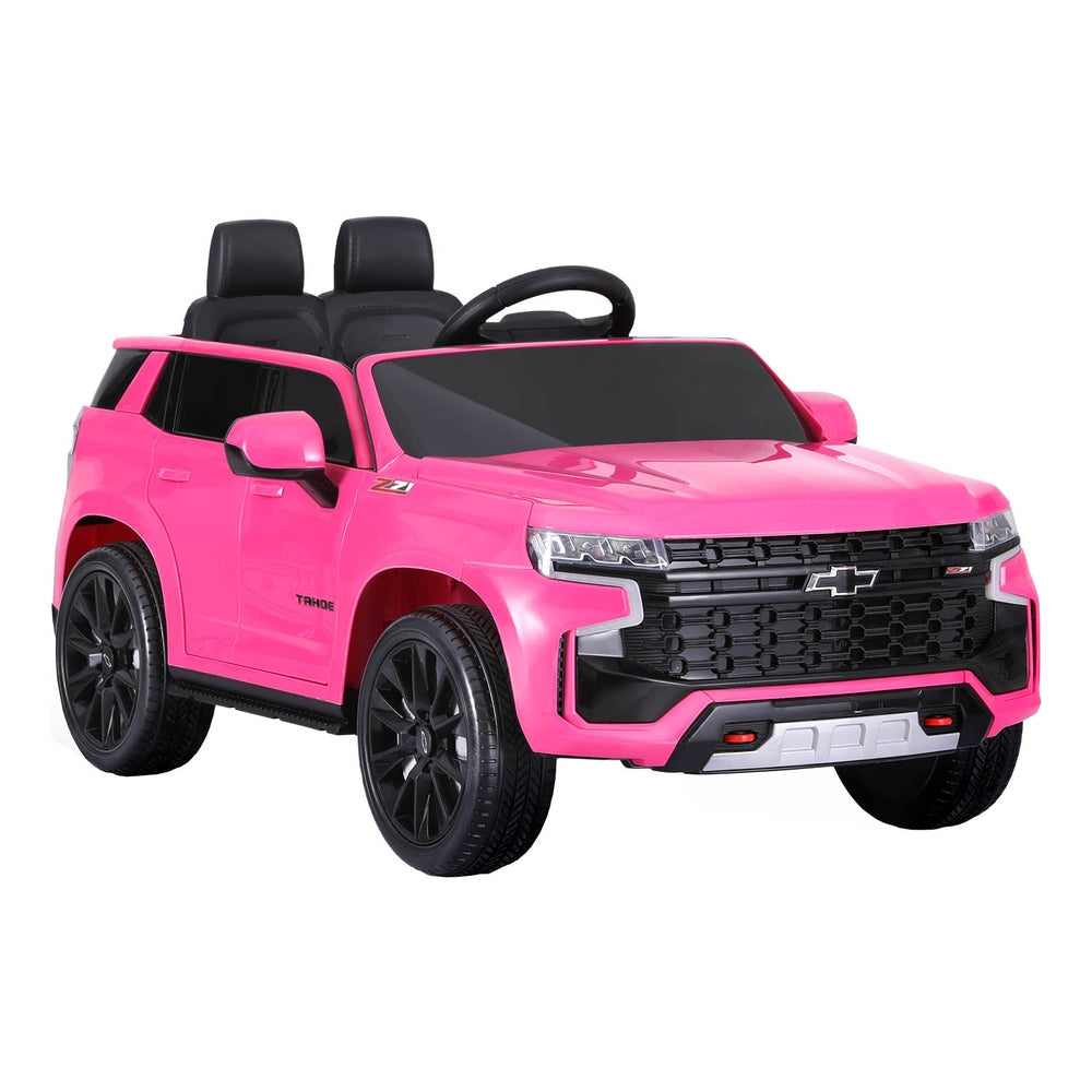 Kids Ride On Car Licensed Chevrolet Tahoe Electric Toys Horn Remote 12V Pink-0