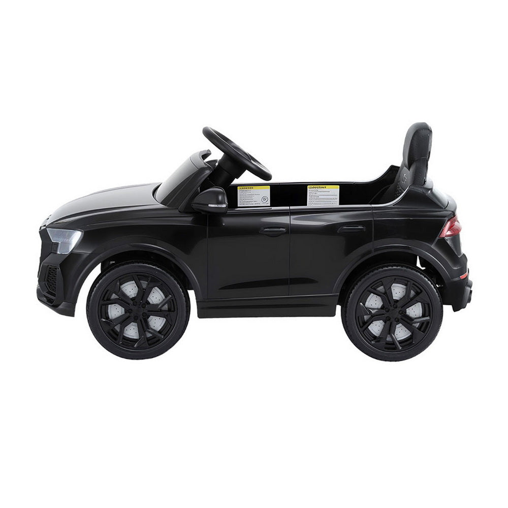 Kids Ride On Car Licensed RSQ8 Electric Toy Black Remote 12V Cars Black-2