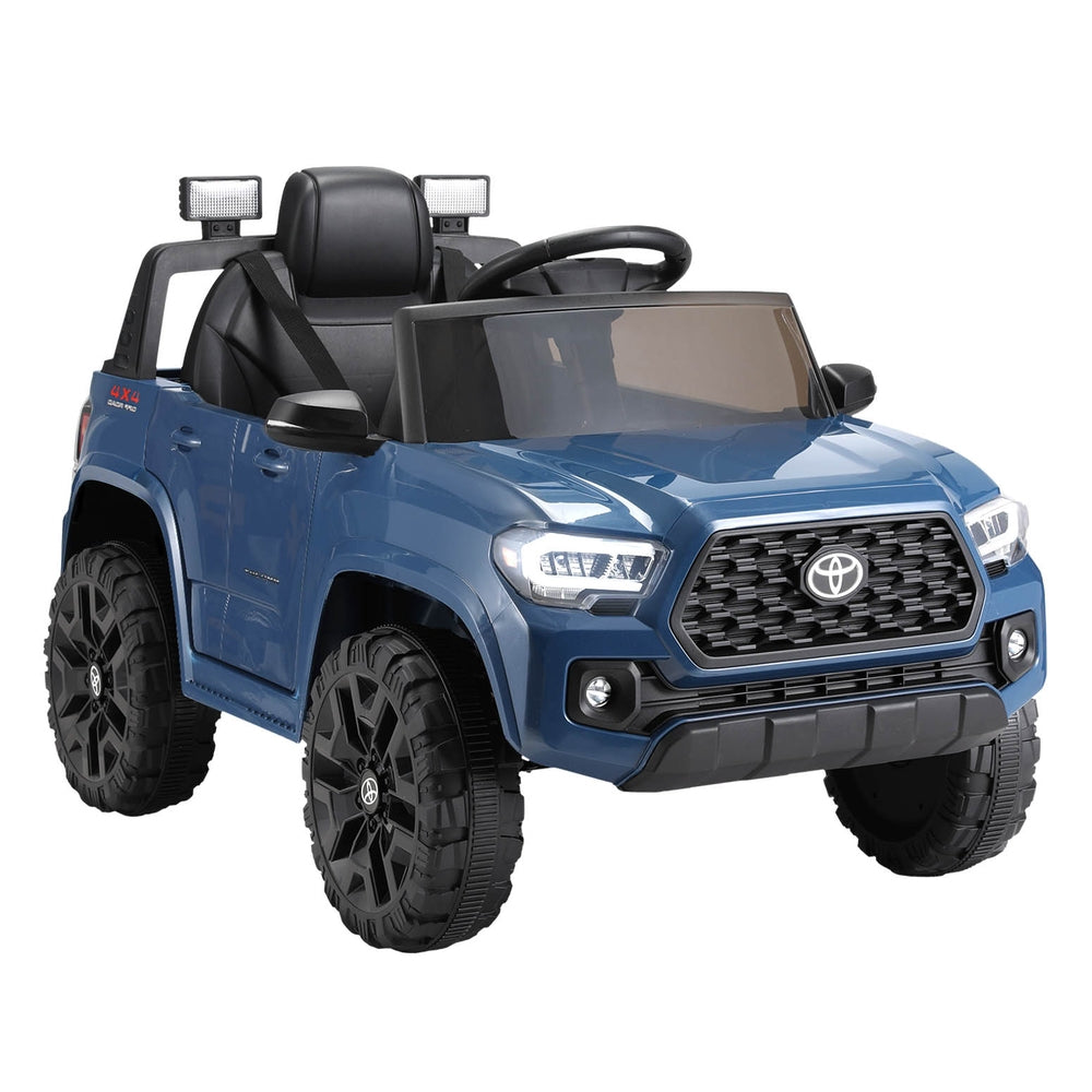 Kids Electric Ride On Car Toyota Tacoma Off Road Jeep Toy Cars Remote 12V Blue-2