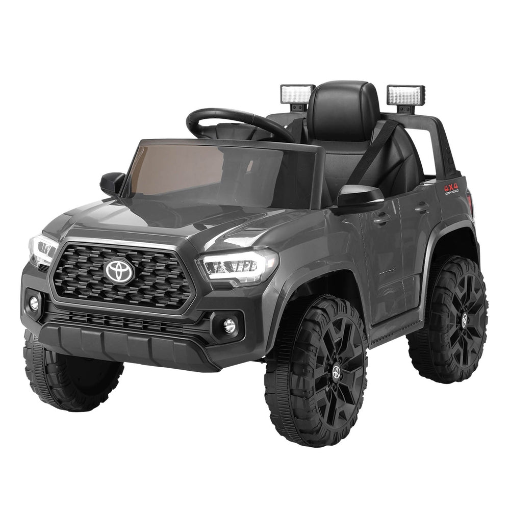 Kids Electric Ride On Car Toyota Tacoma Off Road Jeep Toy Cars Remote 12V Grey-0