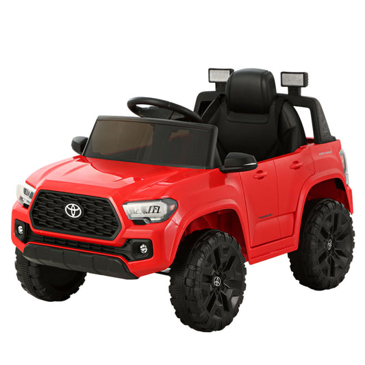 Kids Electric Ride On Car Toyota Tacoma Off Road Jeep Toy Cars Remote 12V Red-0