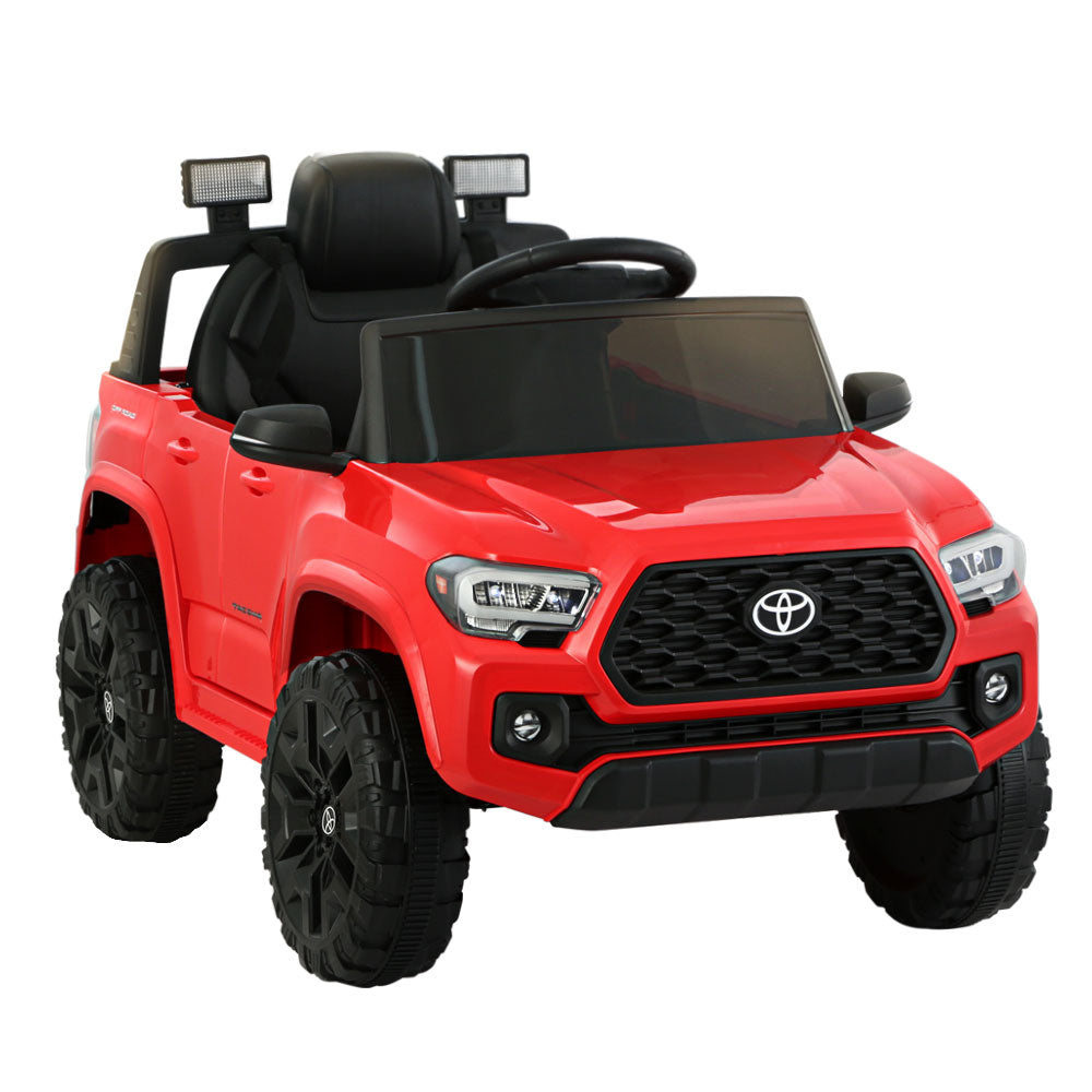 Kids Electric Ride On Car Toyota Tacoma Off Road Jeep Toy Cars Remote 12V Red-3