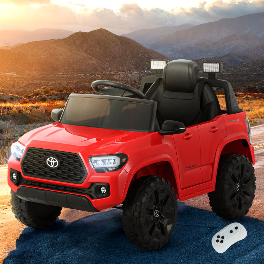 Kids Electric Ride On Car Toyota Tacoma Off Road Jeep Toy Cars Remote 12V Red-7