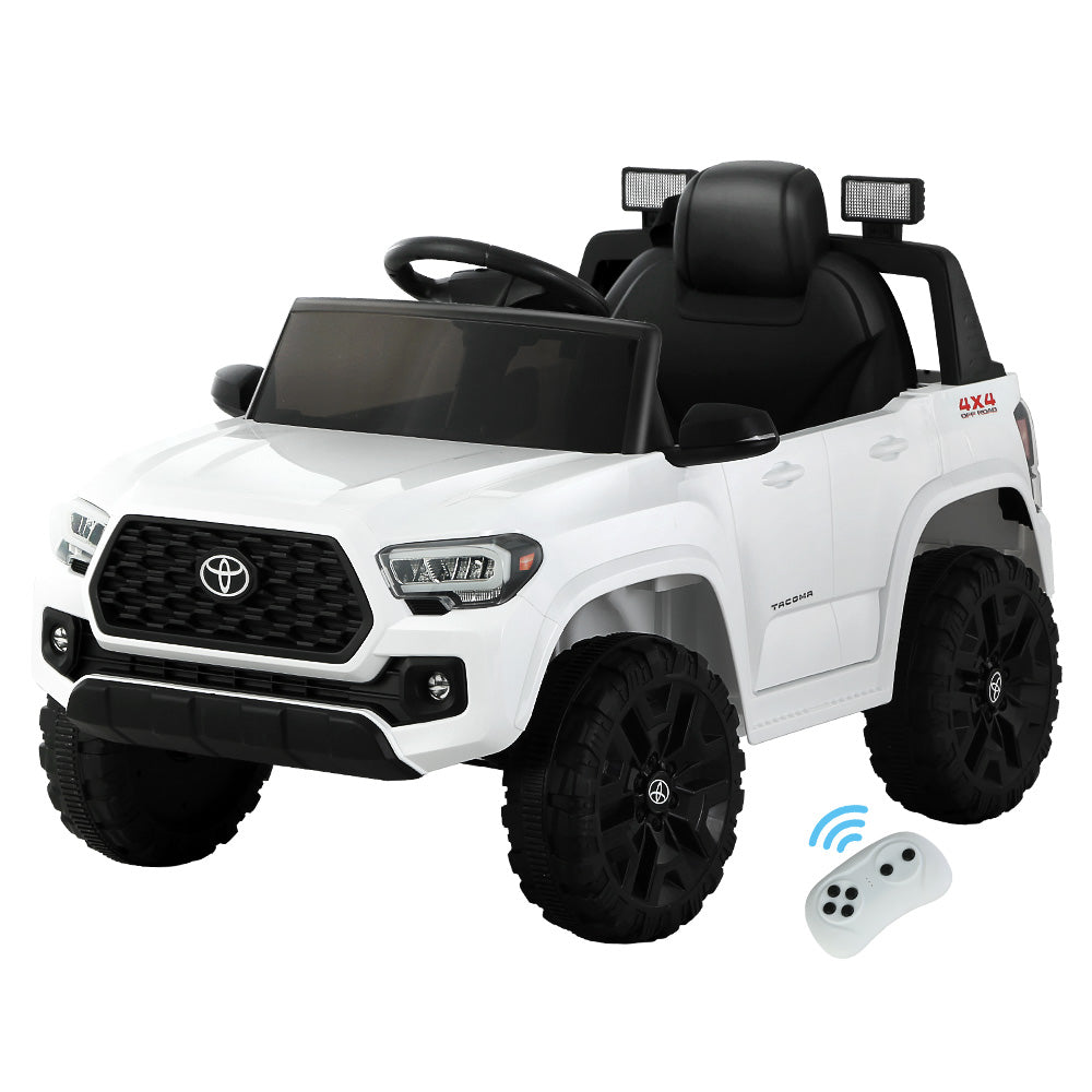 Kids Electric Ride On Car Toyota Tacoma Off Road Jeep Toy Cars Remote 12V Whte-0