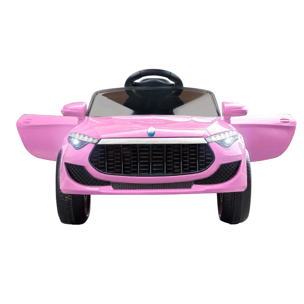 Rigo Kids Electric Ride On Car Toys Cars Headlight Music Remote Control 12V Pink-2