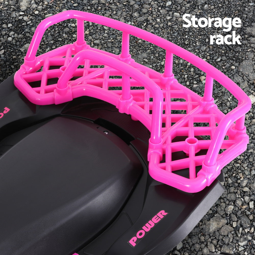 Rigo Kids Ride On Car ATV Quad Motorbike Storage Rack Electric Toys 12V Pink-5