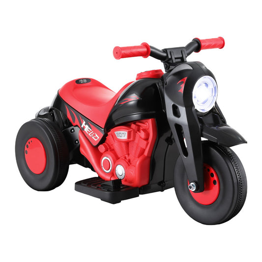 Rigo Kids Ride On Car Motorcycle Motorbike with Bubble Maker Electric Toy 6V Red-0