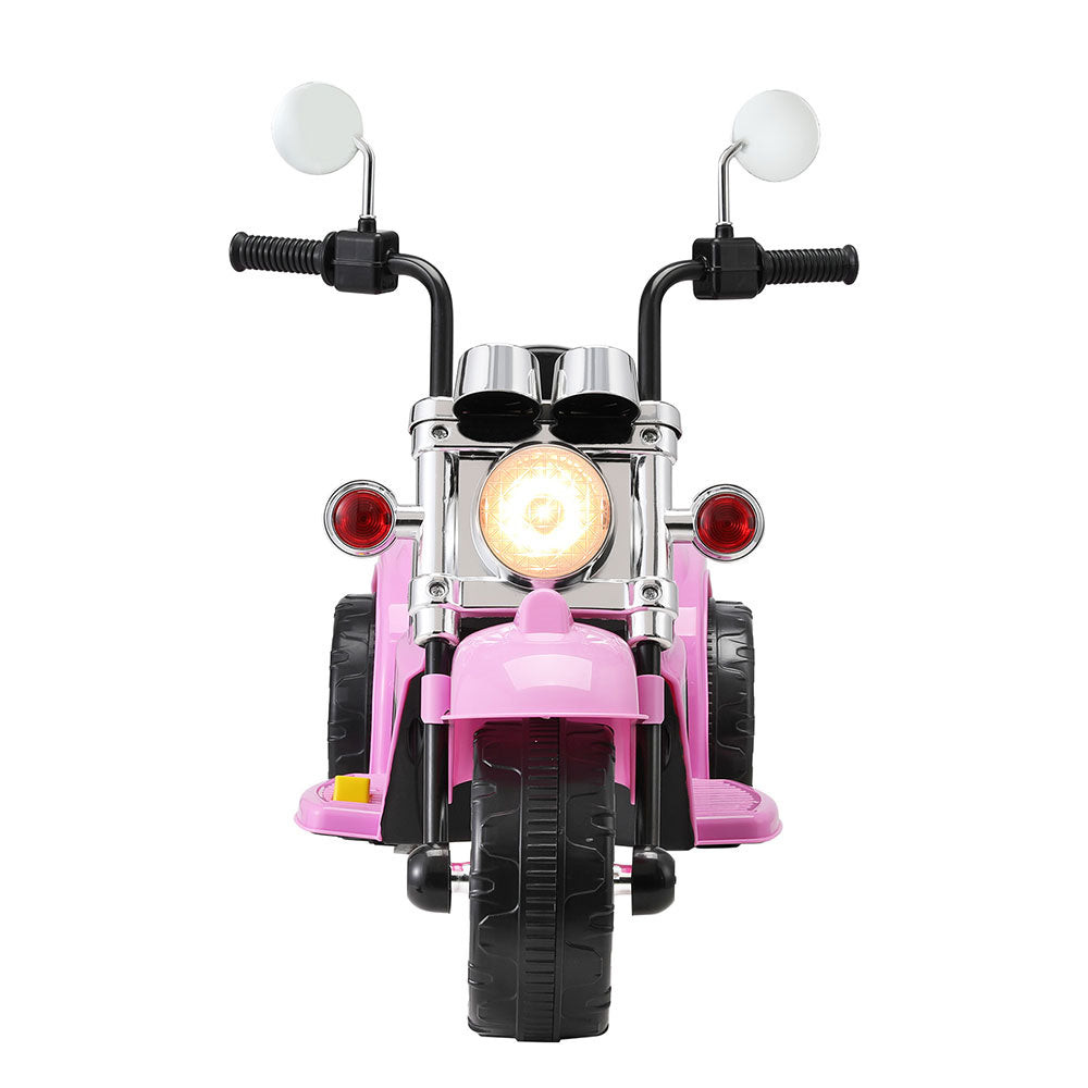 Rigo Kids Ride On Car Motorcycle Motorbike Electric Toys Horn Music 6V Pink-2