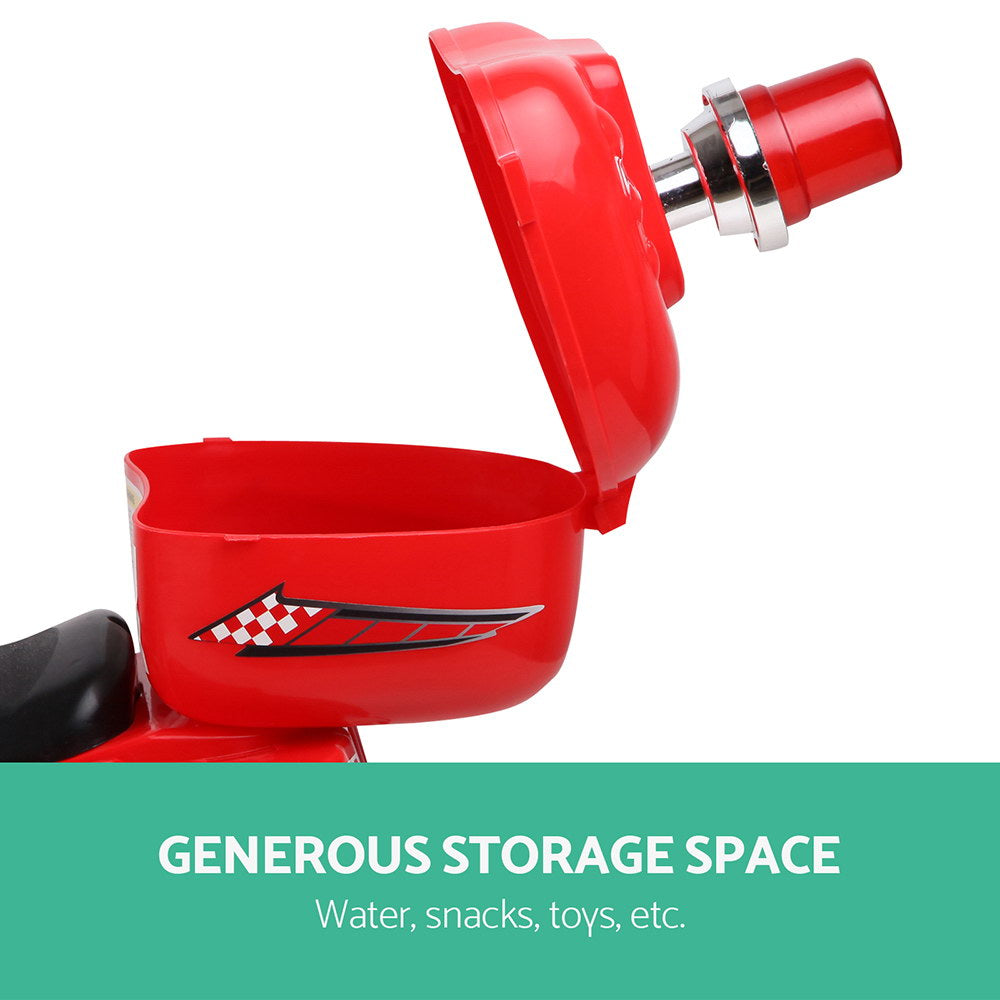 Rigo Kids Electric Ride On Police Motorcycle Motorbike 6V Battery Red-5