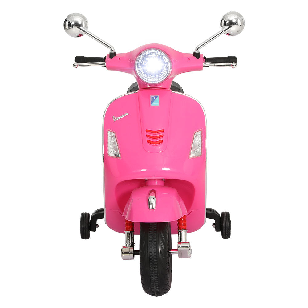 Kids Electric Ride On Car Motorcycle Motorbike Vespa Licensed GTS Pink-2