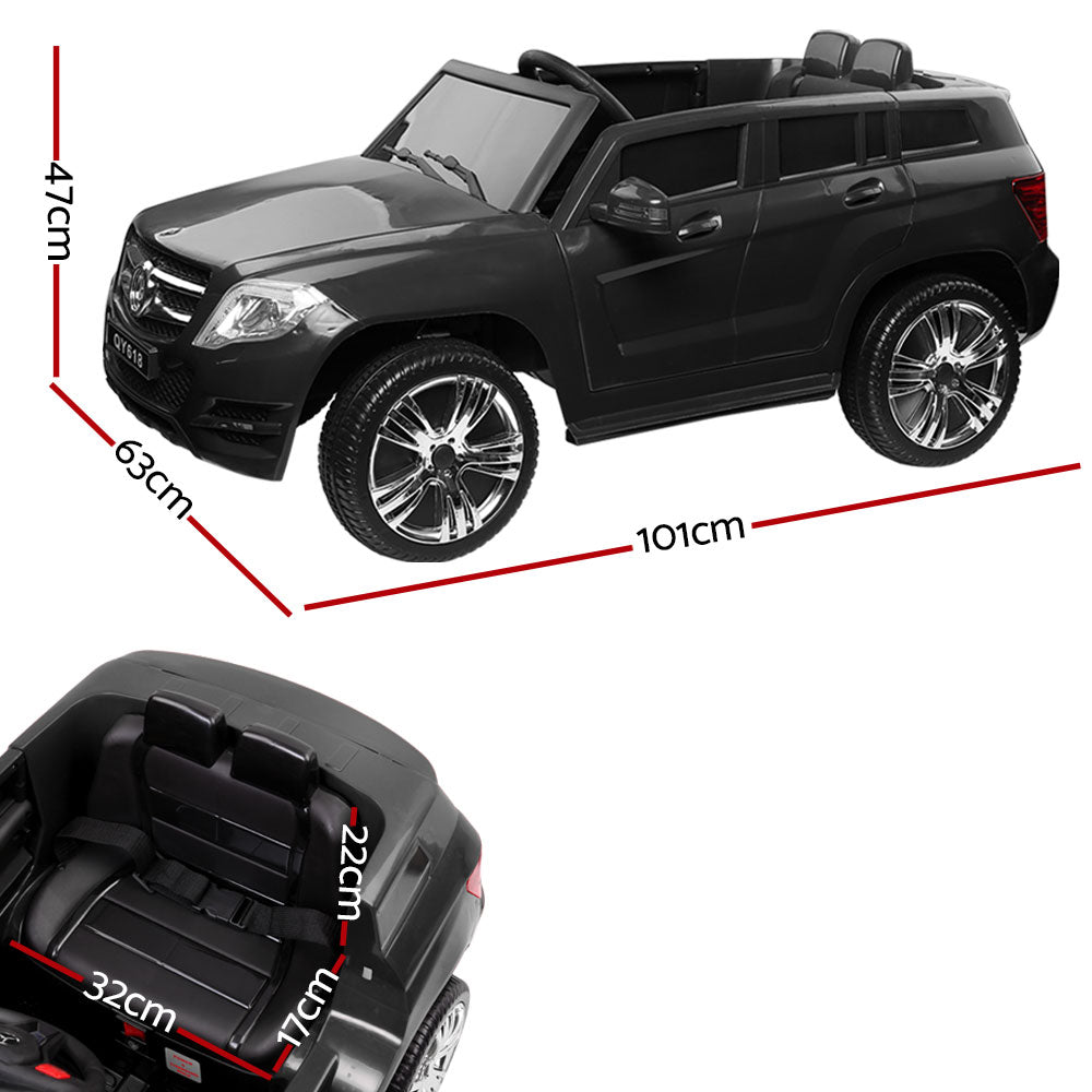 Rigo Kids Electric Ride On Car SUV Mercedes-Benz-Inspired ML450 Remote 12V Black-1