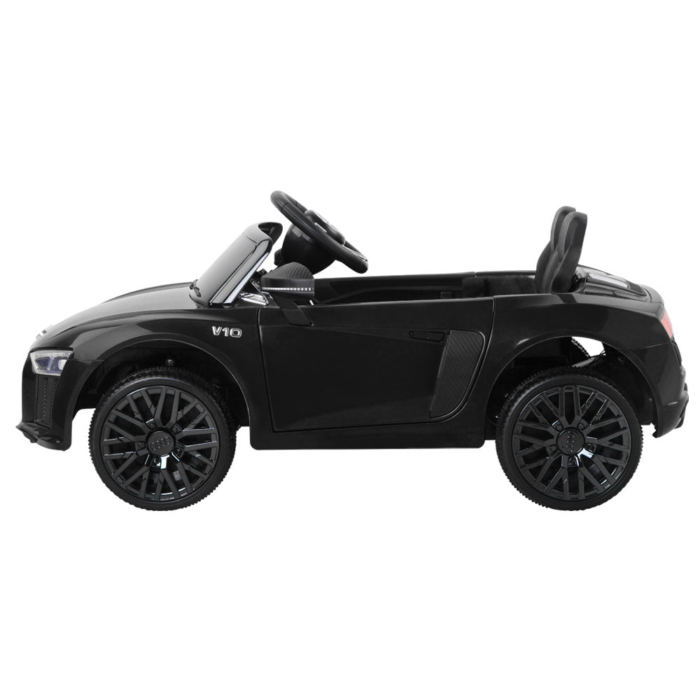 Kids Ride On Car Audi R8 Licensed Sports Electric Toy Cars Black-3