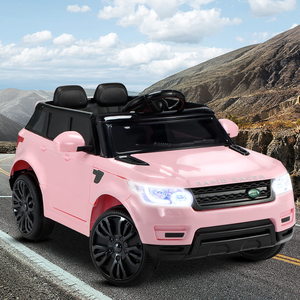 Rigo Kids Electric Ride On Car SUV Range Rover-inspired Cars Remote 12V Pink-7