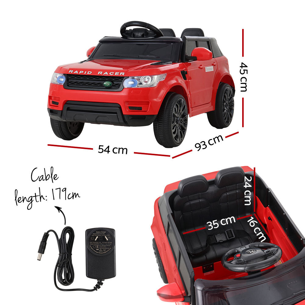 Rigo Kids Electric Ride On Car SUV Range Rover-inspired Cars Remote 12V Red-1