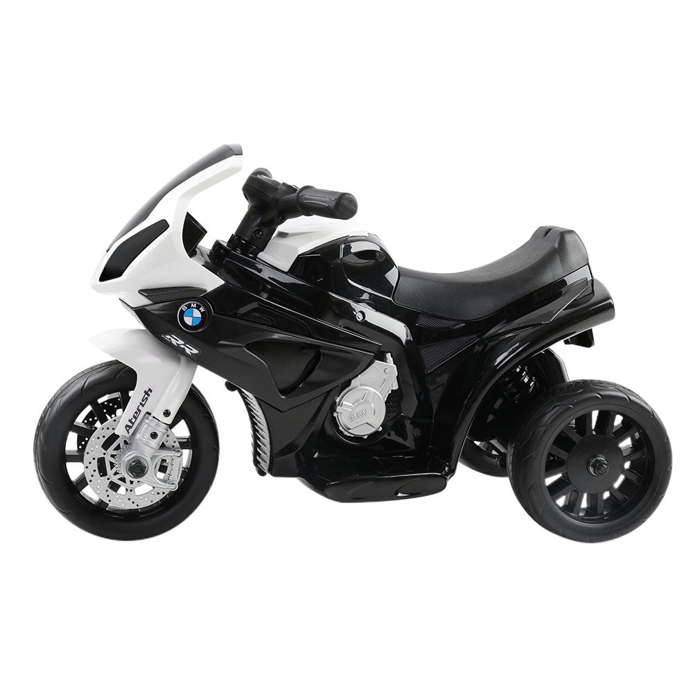 Kids Electric Ride On Car Police Motorcycle Motorbike BMW Licensed S1000RR Black-3