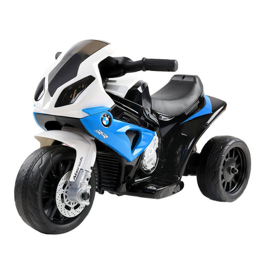 Kids Electric Ride On Car Police Motorcycle Motorbike BMW Licensed S1000RR Blue-0