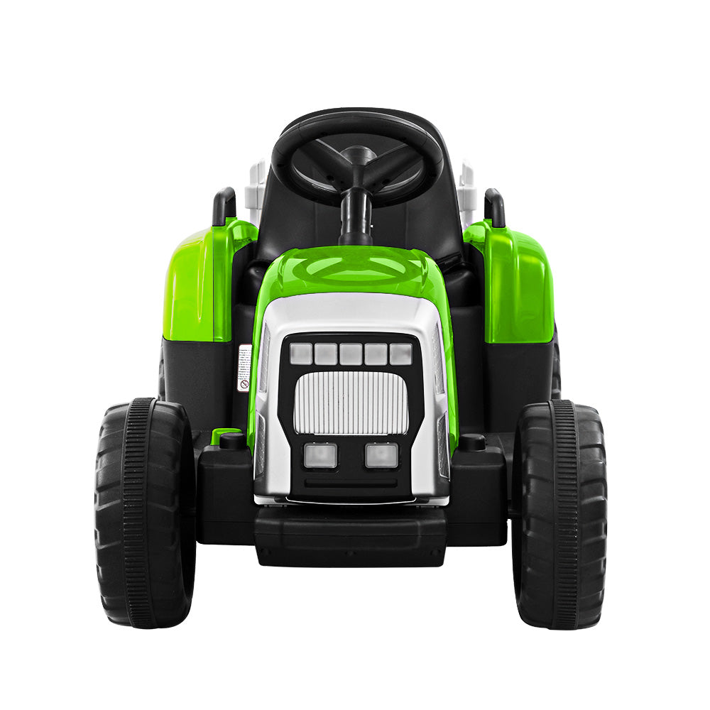 Rigo Kids Electric Ride On Car Tractor Toy Cars 12V Green-3