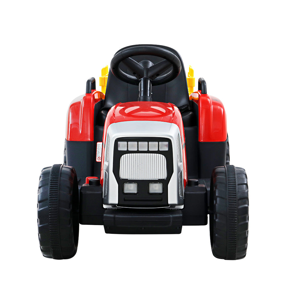 Rigo Kids Electric Ride On Car Tractor Toy Cars 12V Red-3