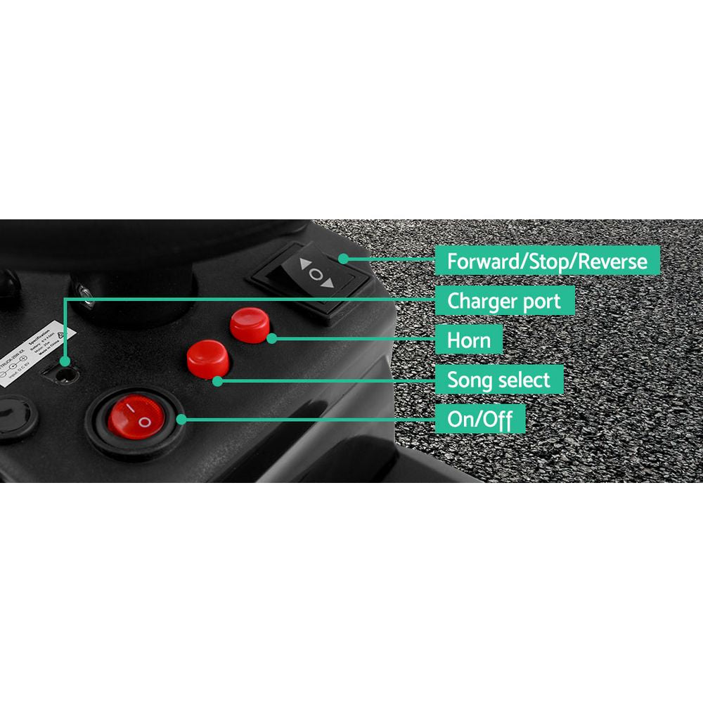 Rigo Kids Electric Ride On Car Truck Motorcycle Motorbike Toy Cars 6V Black-2