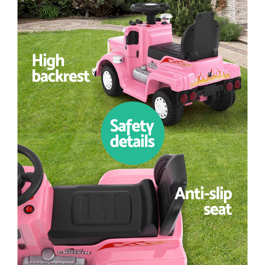 Rigo Kids Electric Ride On Car Truck Motorcycle Motorbike Toy Cars 6V Pink-10