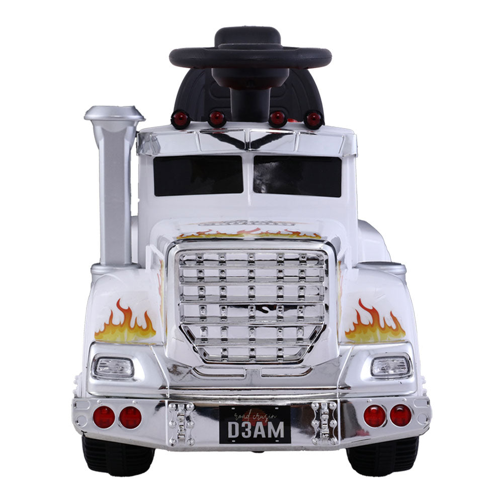Rigo Kids Electric Ride On Car Truck Motorcycle Motorbike Toy Cars 6V White-2