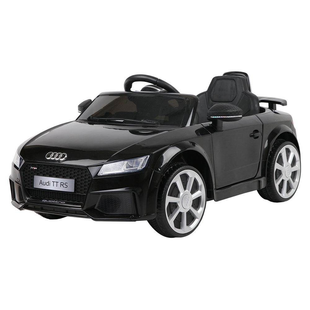 Kids Electric Ride On Car Audi Licensed TTRS Toy Cars Remote 12V Battery Black-0