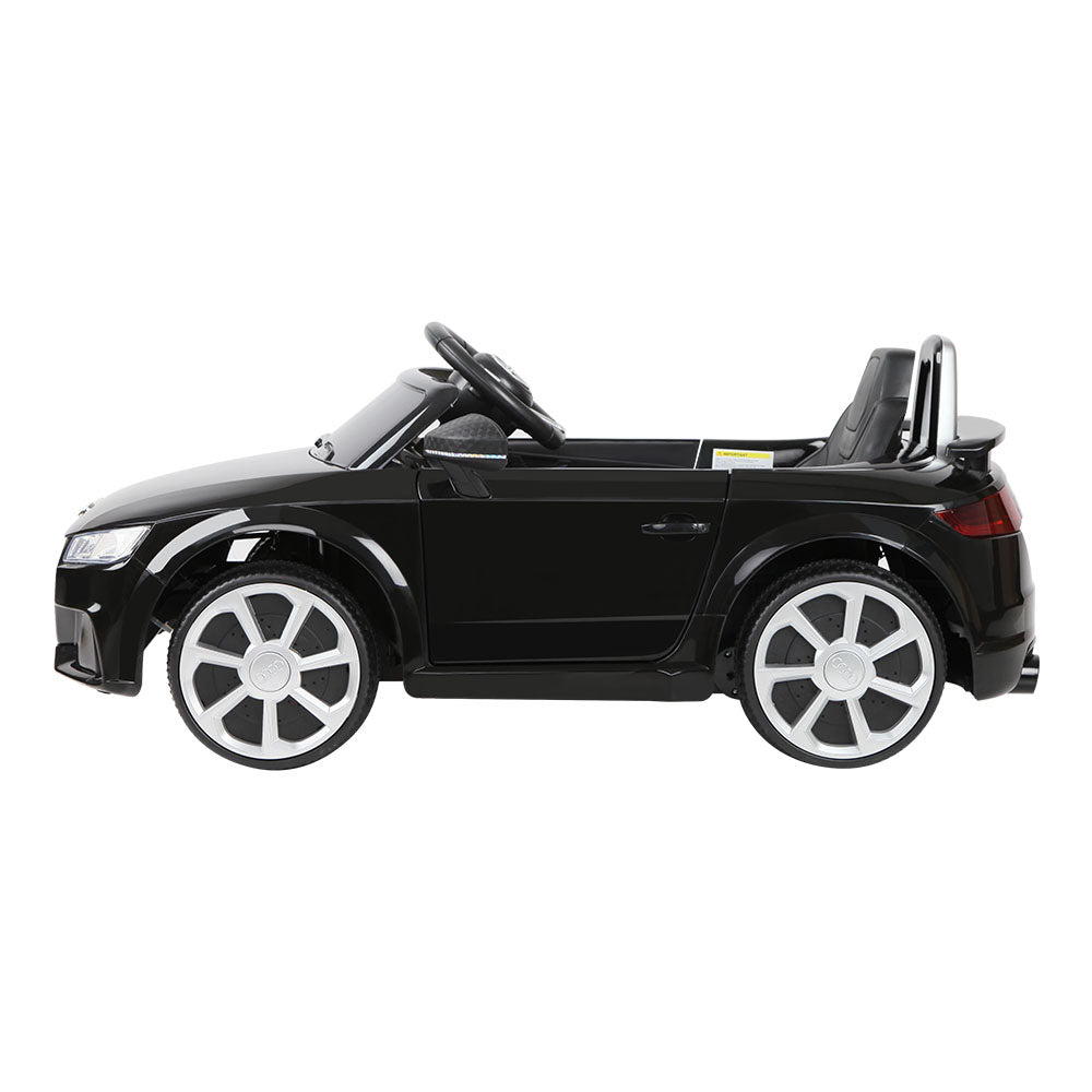 Kids Electric Ride On Car Audi Licensed TTRS Toy Cars Remote 12V Battery Black-3