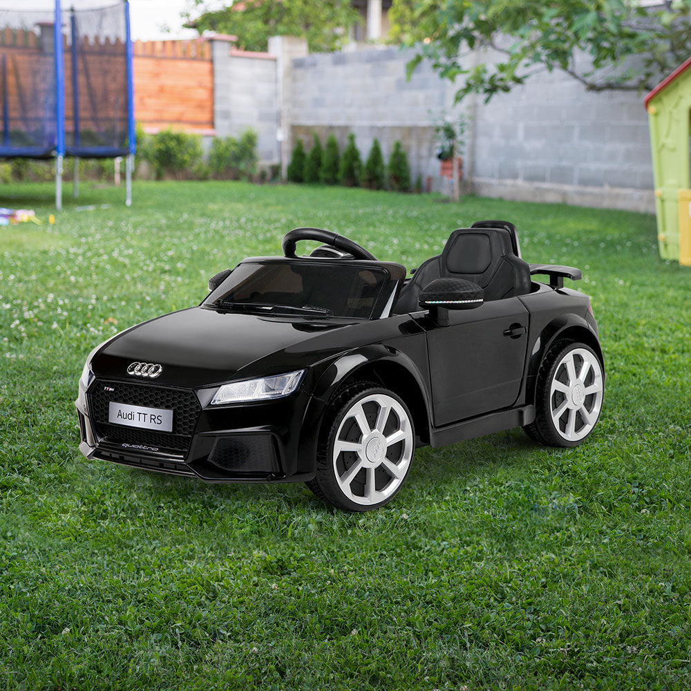 Kids Electric Ride On Car Audi Licensed TTRS Toy Cars Remote 12V Battery Black-7