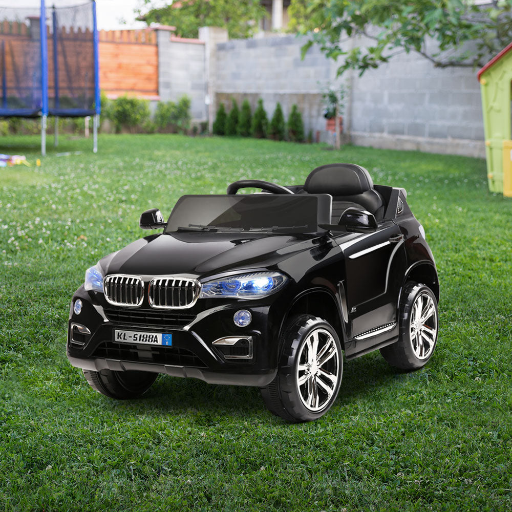 Rigo Kids Electric Ride On Car SUV BMW-Inspired X5 Toy Cars Remote 6V Black-7